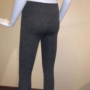 Fleece Lined Salt-And-Pepper Athletic Leggings